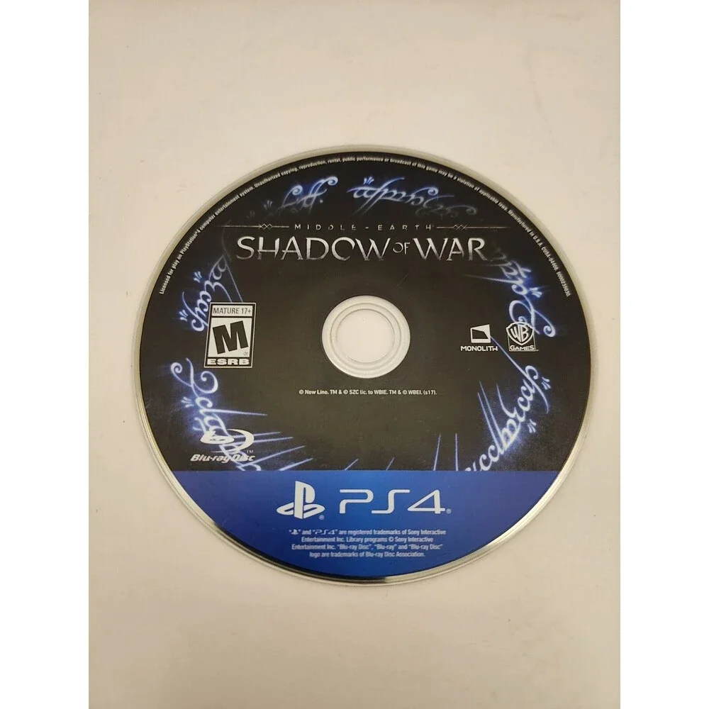 Middle-Earth: Shadow of War - Sony PlayStation 4, Disc Only
